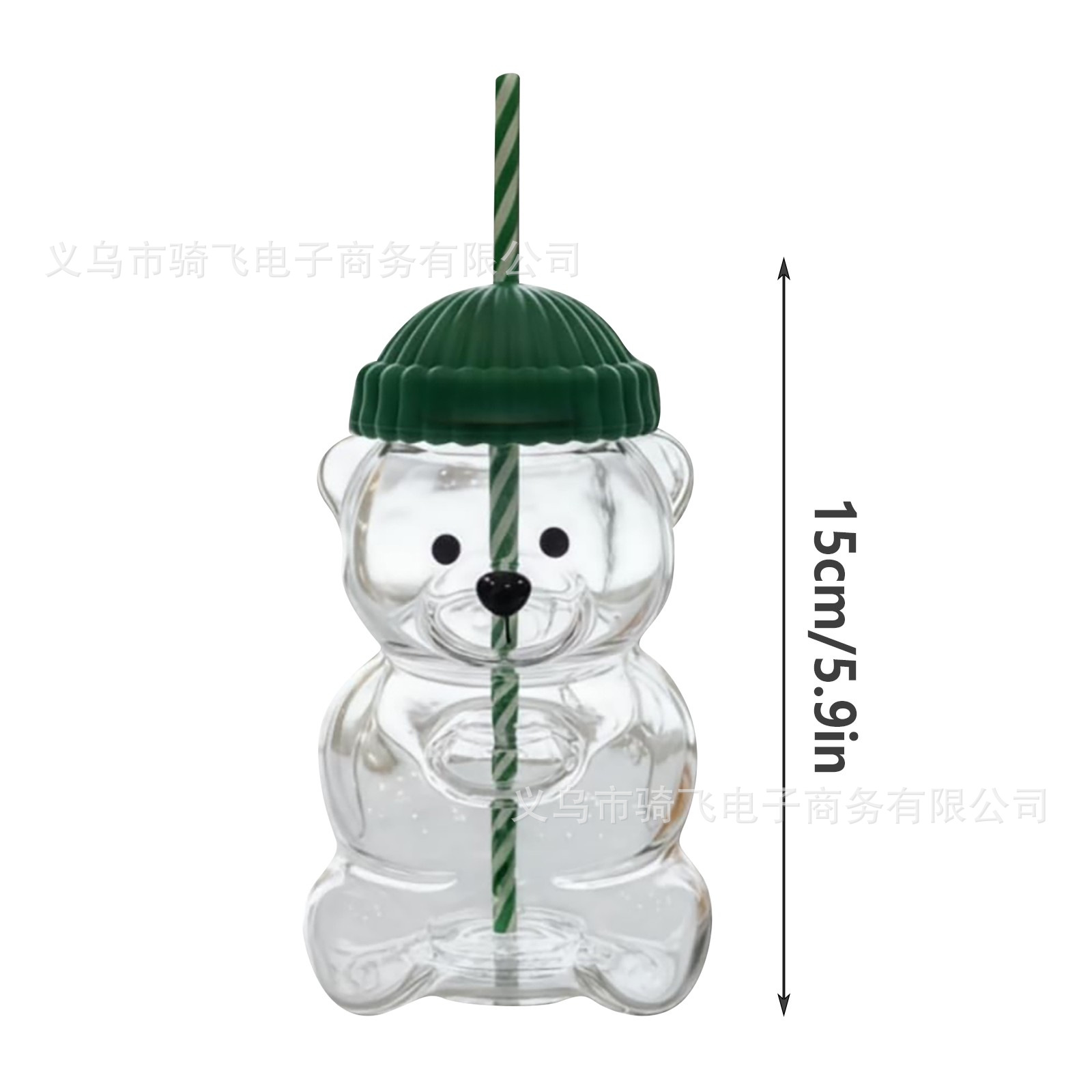 Explosiones transfronterizas 2025 nuevas tazas de paja de oso / lindas tazas de oso / tazas de bebida de jugo doméstico