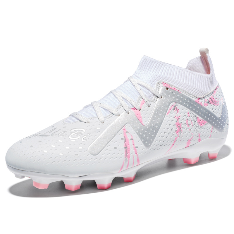 Nuevos zapatos de fútbol para hombres y mujeres con clavos largos, zapatos de entrenamiento antideslizante juvenil, fábrica directa