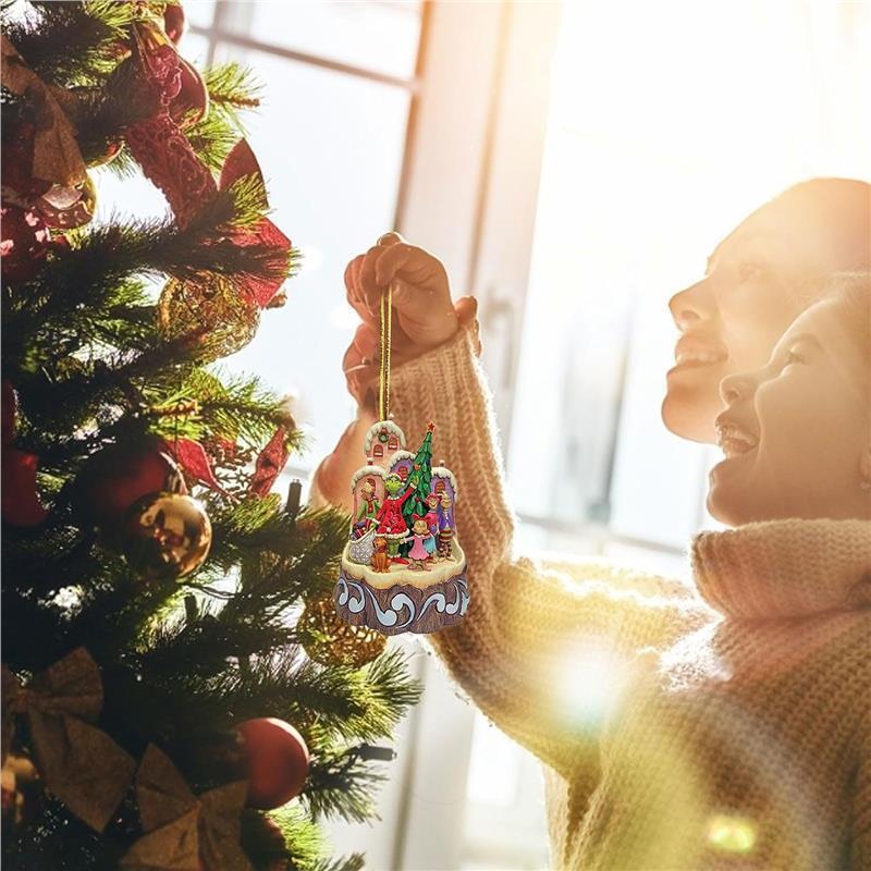 Nuevos productos interesantes de la serie verde de adornos de automóviles adornos del árbol de Navidad regalos de fiesta decoración del hogar