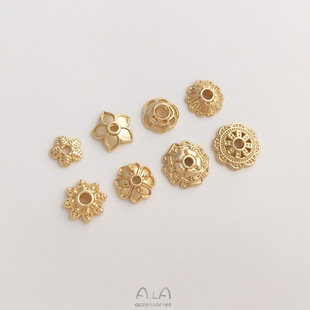 ��ɫ14K����С�r��õ�廨�л�ñ���и���ƬDIY��朸�Ƭ���Ʒ����