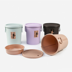 家用小号茶水桶垃圾过滤排水桶茶台废水桶功夫茶具配件圆形茶渣桶