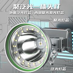 長い航続リチウム電気のヘッドライトの強い光6000w超明るい遠射ヘッドセット式の集光と光の両用釣りランプの卸売り