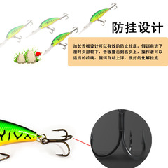 Guishen Longtong Board Minoluya Lure, Qiaozui Longtong Board Deep-Diving Minow Floating Freshwater Fish Bait—Artificial Lure for Mandarin Fish