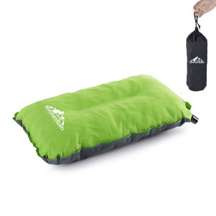 Factory wholesale outdoor automatic inflatable sponge pillow camping camping travel pillow inflatable pillow nap pillow X20