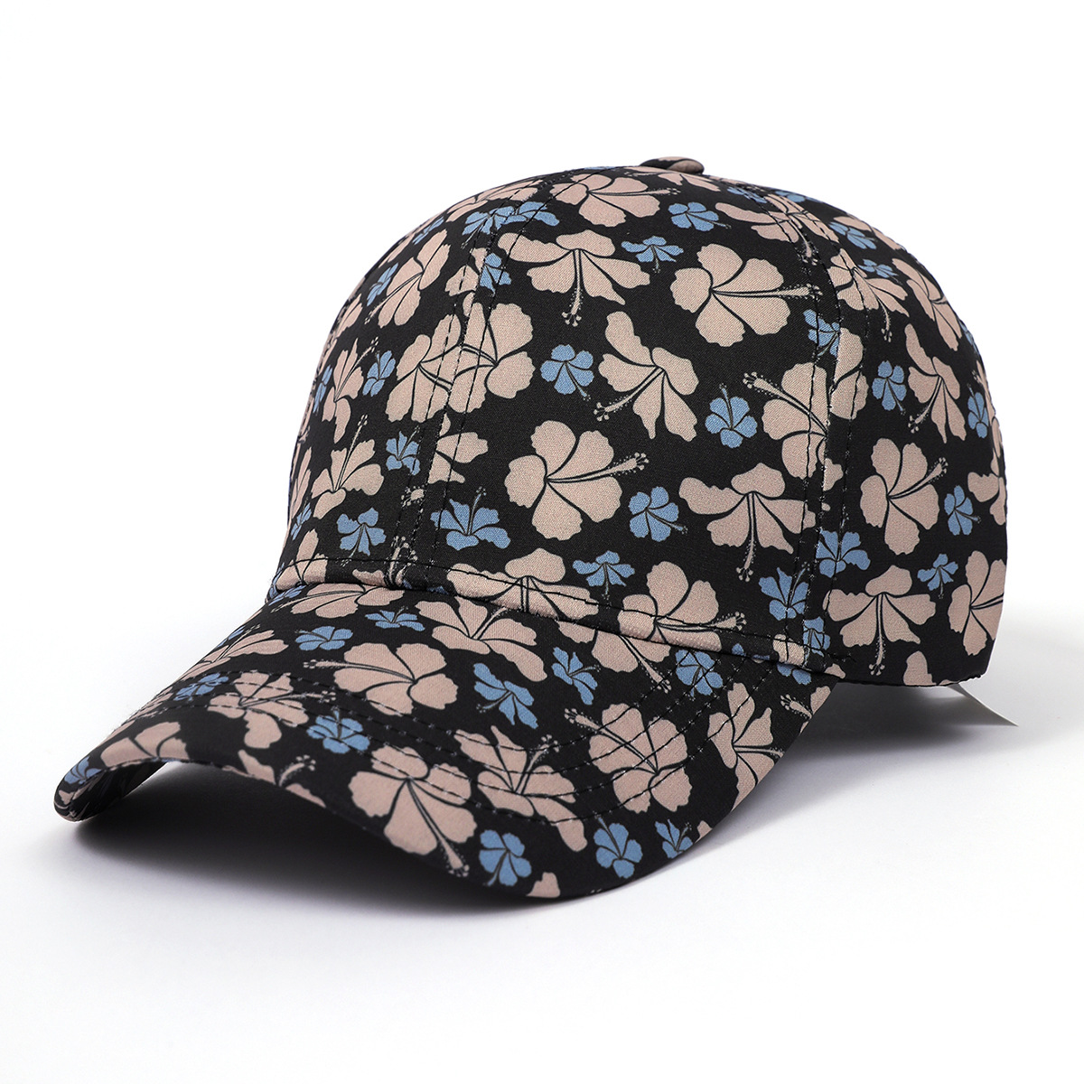 Verano nueva gorra de béisbol floral para hombres y mujeres de moda a prueba de sol ala curvada gorra de pico Comercio exterior sombrero del todo partido