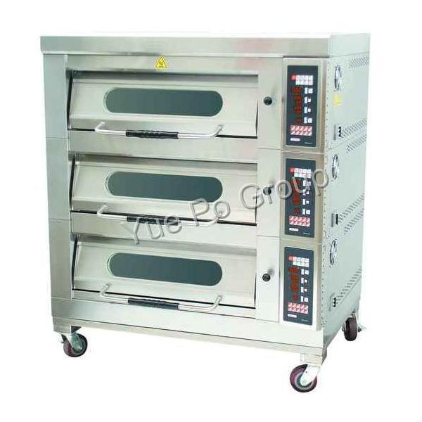 利高三层电焗饼炉连焗炉架 (铁底不连加湿器)