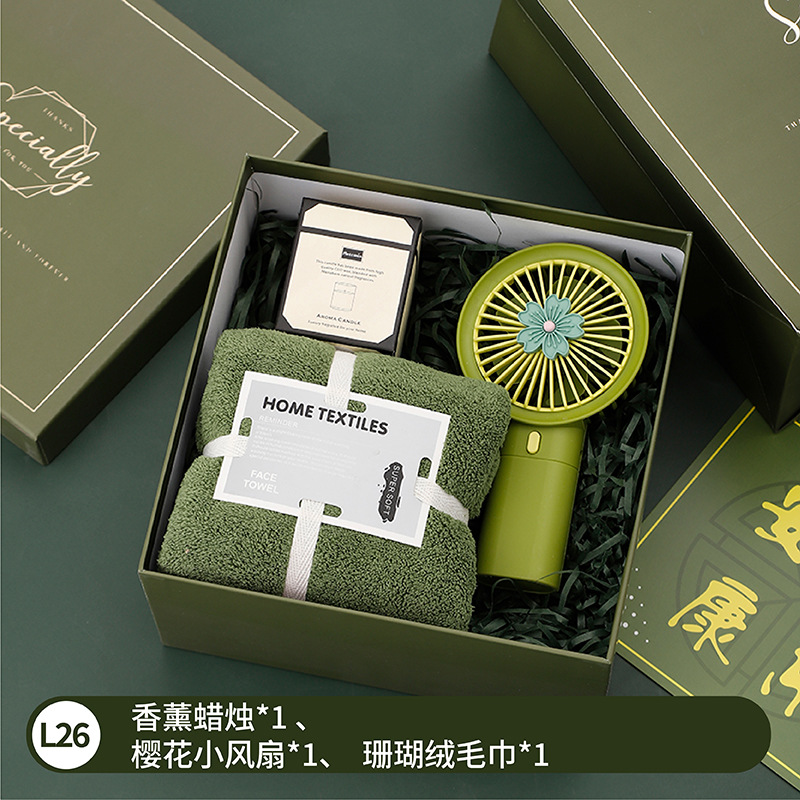 Festival de la diosa Sanba luz verde regalo de mano de lujo empresa Reunión Anual actividad de apertura regalo práctico regalo de cumpleaños de alta gama