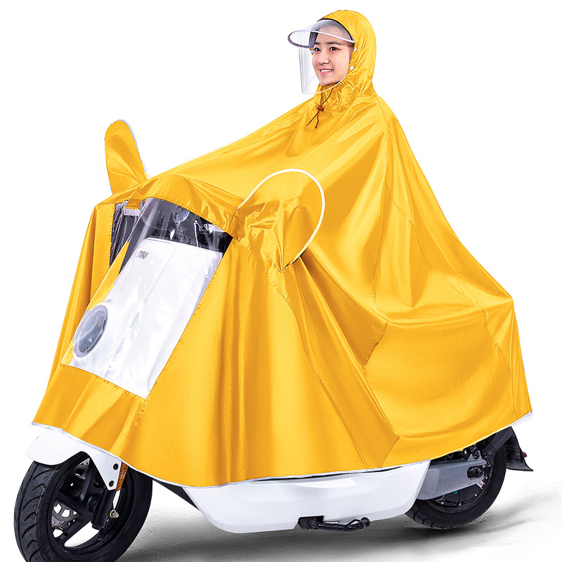 Impermeable batería eléctrica motocicleta poncho bicicleta extra grande engrosada hombres y mujeres largo cuerpo completo poncho a prueba de lluvia