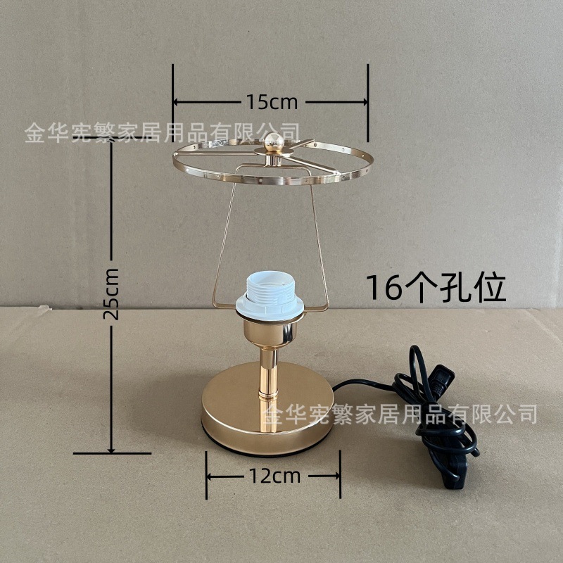 Accesorios de lámparas de escritorio transfronterizas Xianfeng recomendados Diy hierro marco base de poste de metal recto con interruptor de botón de alambre