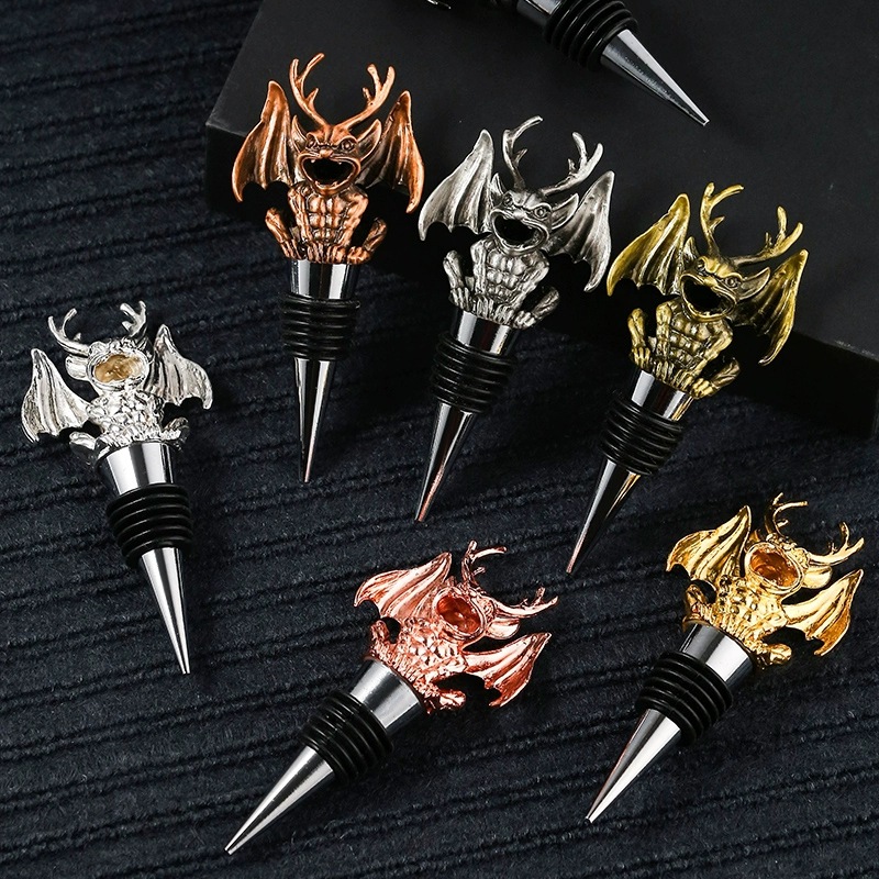 创意动物造型密封红酒塞保鲜葡萄酒洋酒瓶塞欧式圣鹿鹿头酒塞