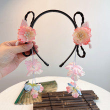 儿童发箍古风头花头箍头饰可爱假发辫子公主小女孩中国风发卡头饰