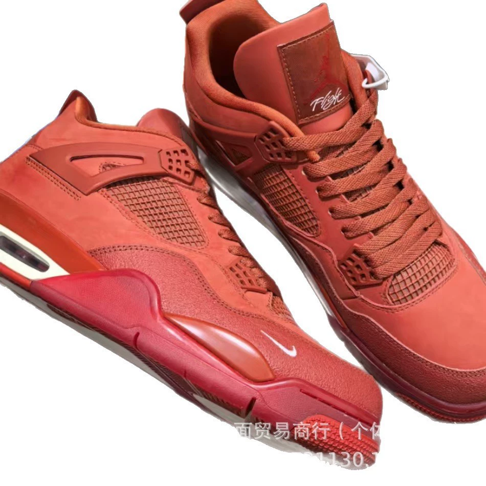 Кроссовки Putian AJ4 оригинальные мужские и женские баскетбольные кроссовки черный кот страх белый цемент скейтборд кроссовки Дианму университет синий серый