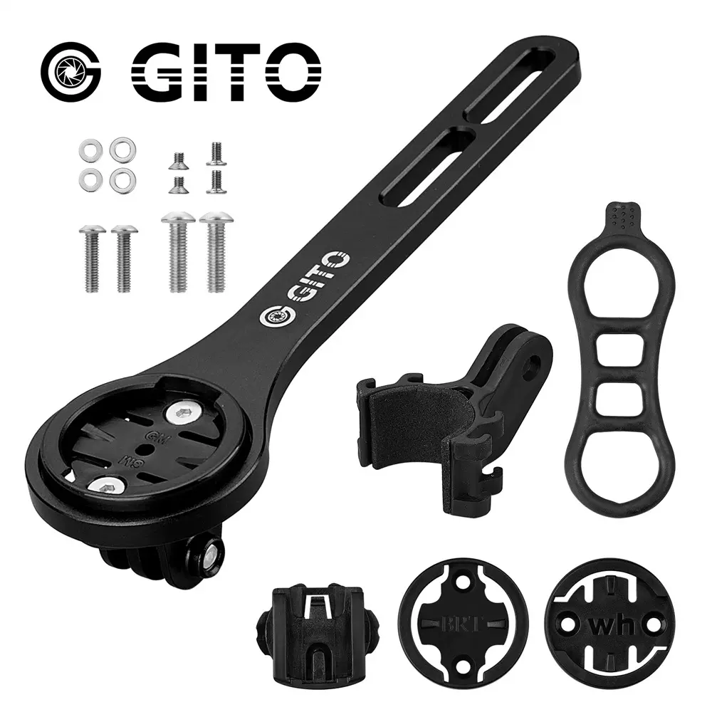 GITO铝合金一体破风车把码表支架公路自行车延伸延长架骑行码表架