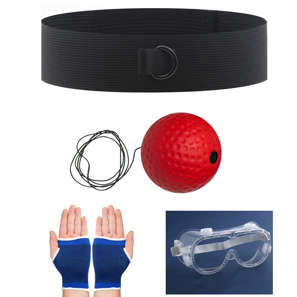 Bola de reacción de boxeo montada en la cabeza Descompresión para niños Bola de ventilación Bola de velocidad mágica Entrenamiento de habilidades para adultos Sala de fitness