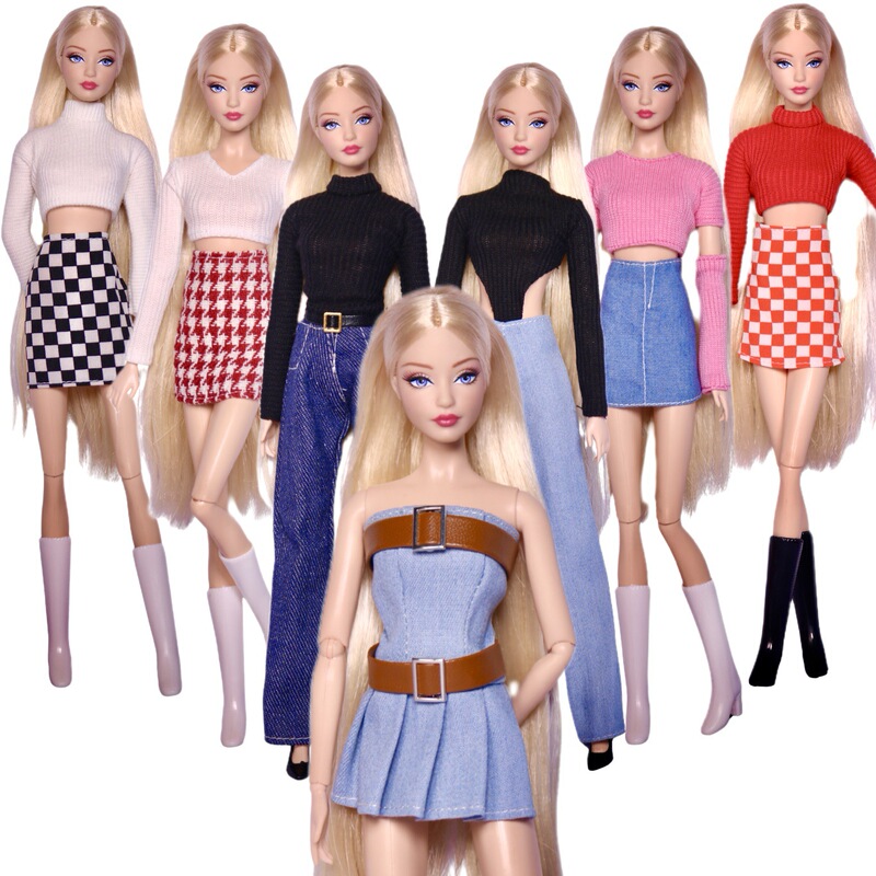 30cm11 inch change toys new foreign trade cross-border European and American fashion skirt suit pants Bobby doll clothes