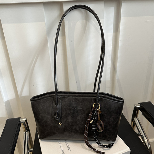 Stylish High-Quality Retro Large Capacity Women's 2024 New Autumn/Winter Commute Shoulder Bag Tote Bag