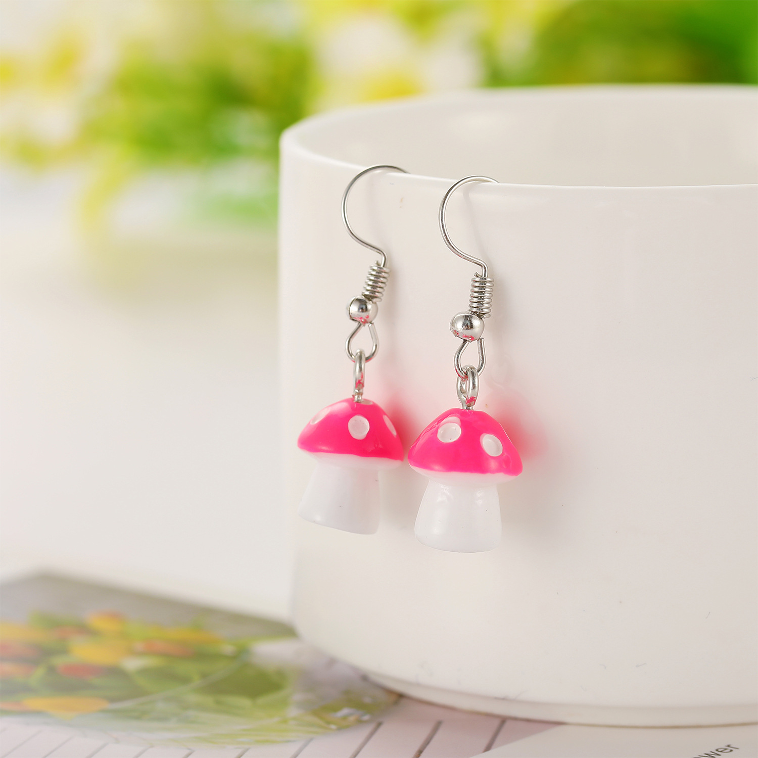 New Creative Simple Fashion Style  Pastoral Mushroom Earrings display picture 10