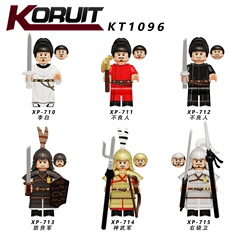 外贸货品KT1096古代系列不良人人仔模型小颗粒拼装积木玩具袋装