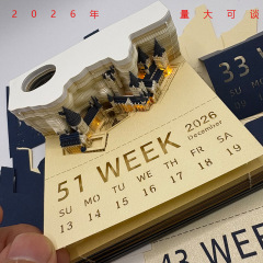 ハリーポッター 3D 立体ノートクリエイティブ紙彫刻モデルカスタマイズされた 2026 カレンダー装飾品紙誕生日ギフト