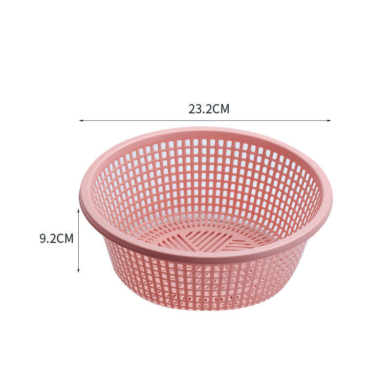 Cesta de drenaje gruesa Cesta de lavado de platos de plástico Cesta de lavado de arroz doméstica Cesta de frutas Cesta de cocina Cesta de lavado de platos gruesa