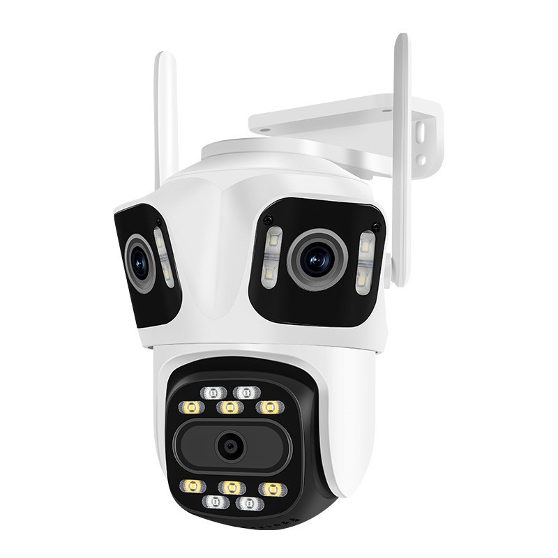 Monitoreo de tres imágenes 360 ° panorámico con visión nocturna de alta definición cámara de monitoreo WiFi inalámbrica doméstica