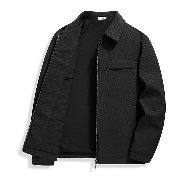 Kişi üçün yüngül sviter jaket, yaxalı, boş kəsilişli