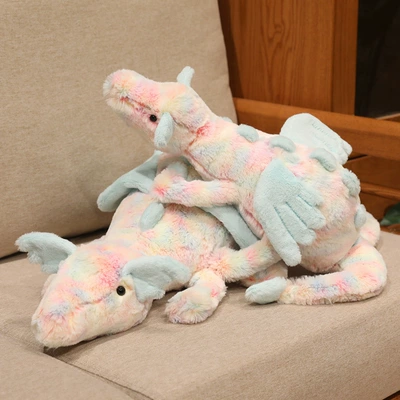 Oyuncaq yastıqlar — Black Dragon Series Lying Dragon Plush - lazurian-dragon-50cm