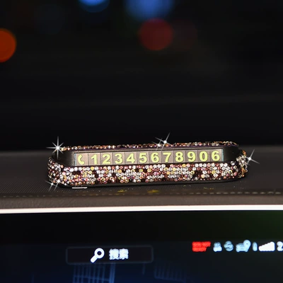 car zero phone, Nömrəli dayanma kartı - press-type-diamond-parking-card-purple-drill