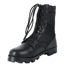 巴拿马带拉链户外运动登山靴 高帮减震鞋底作战靴 沙漠战术靴