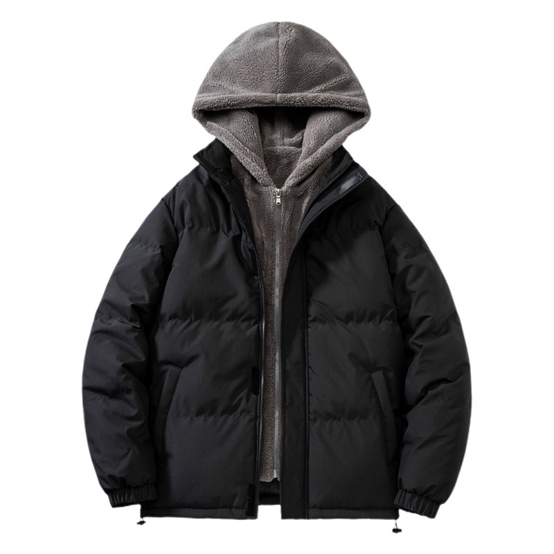 Abrigo de algodón acolchado abrigo de otoño e invierno para hombres con capucha engrosada cálido abrigo de algodón acolchado suelto a prueba de frío abrigo de algodón acolchado de invierno para hombres
