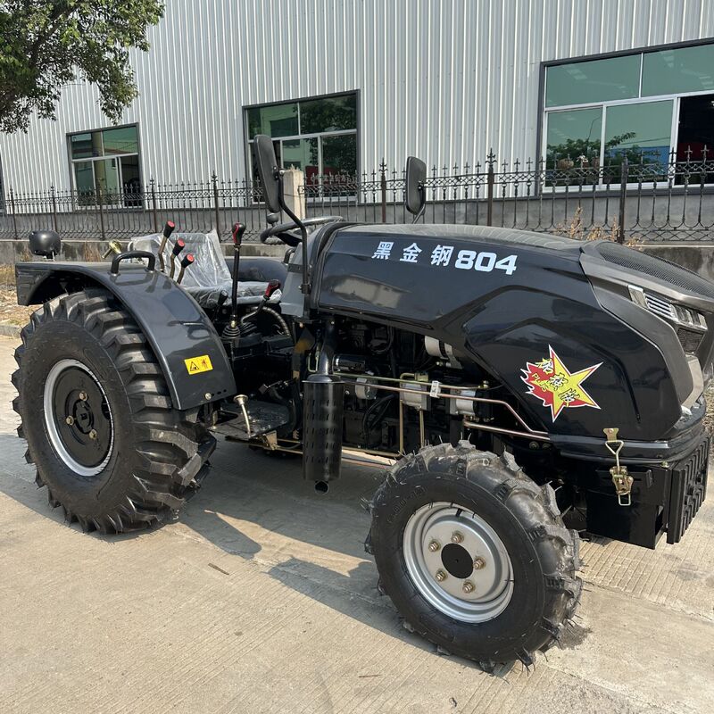 Black King Kong 804 Greenhouse King Tractor 80 Horsepower Four-Wheel Tractor 504 Four-Wheel Drive Floor Tiller
