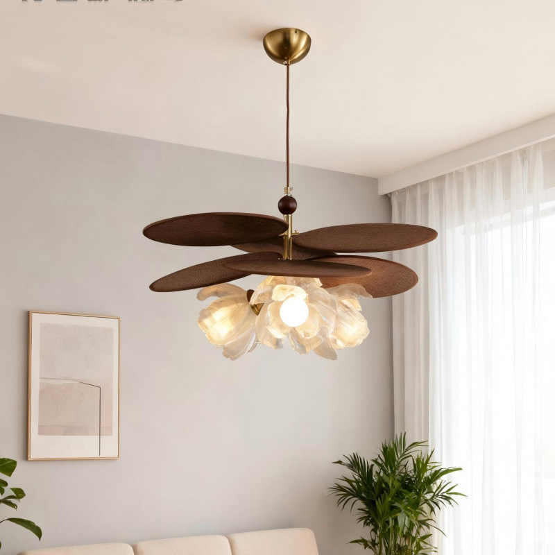 Petal Vine-Woven French-Style Vintage Bedroom Dining Room Chandelier Retro Room Study Living Room Main Light New Vintage Chandelier Petal Vine-Woven French-Style Vintage Bedroom Dining Room Chandelier Retro Room Study Living Room Main Light New Vintage Chandelier