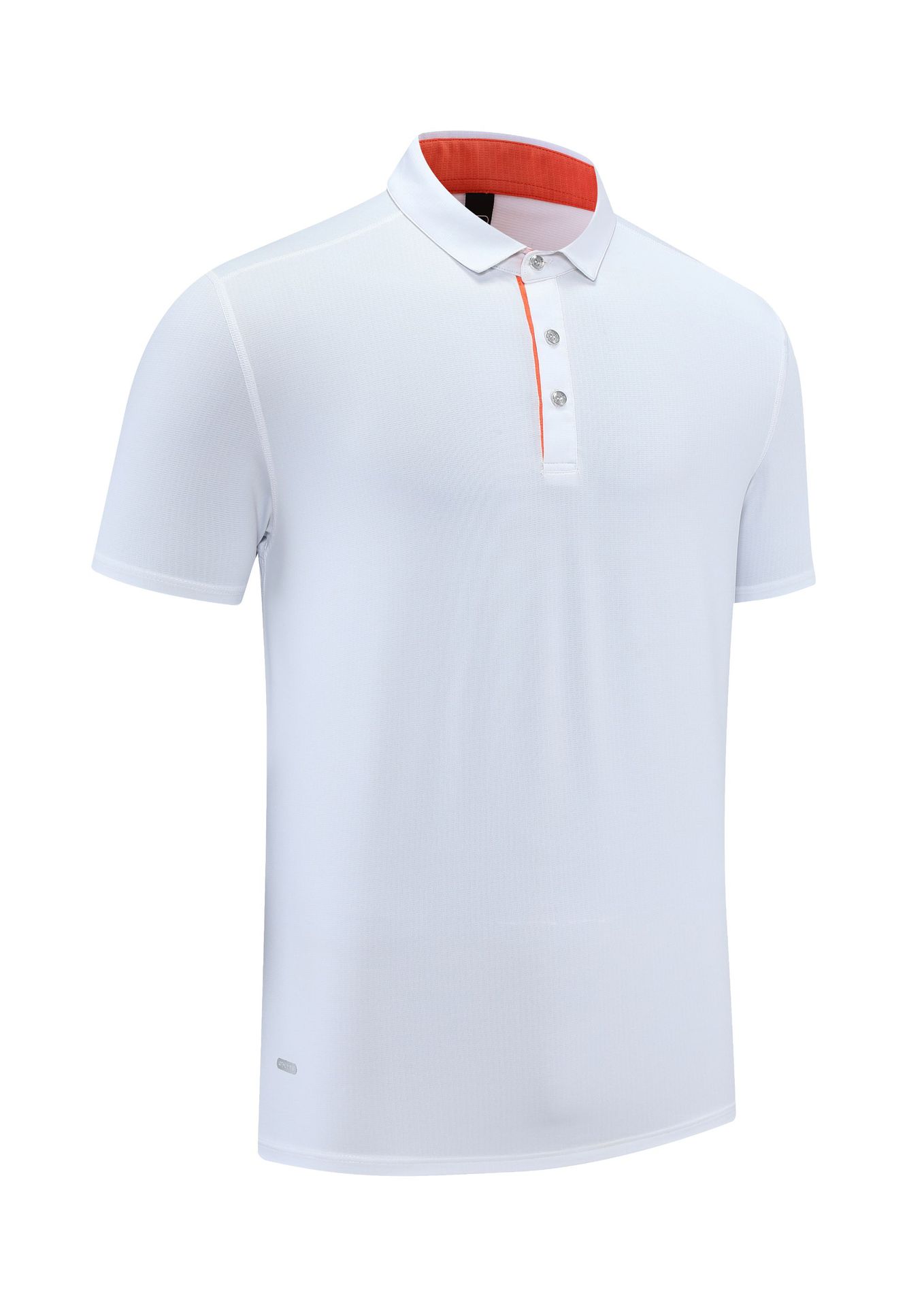 Nueva versión ligera de color sólido de secado rápido deportes de manga corta de verano de cuatro agujas de seis líneas de solapa de textura absorbente de sudor Polo de golf