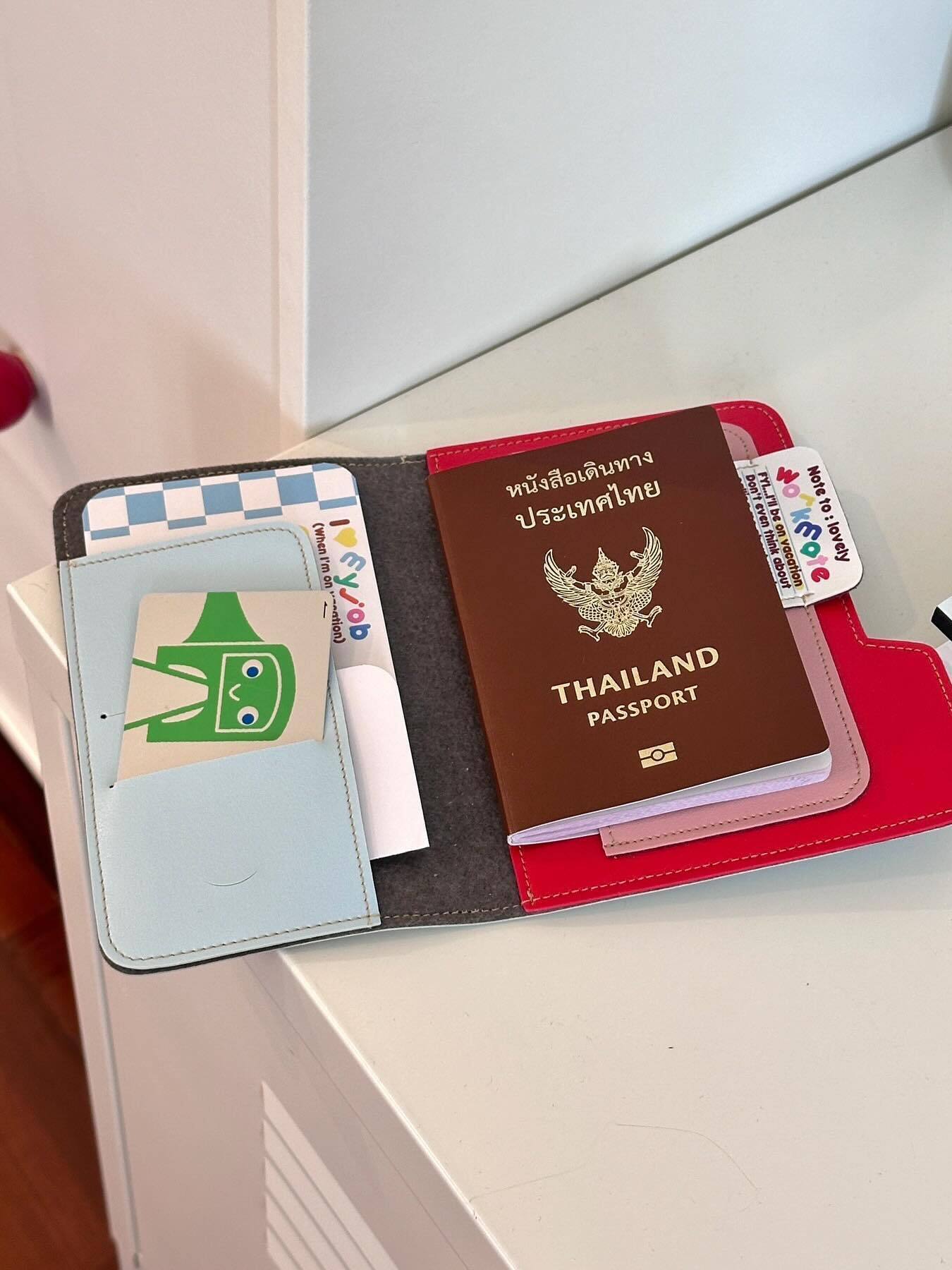 Reisepass-Etui, Farbblock, tragbar, Reiseorganizer