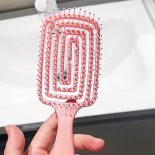 Fluffy High Skull Comb for Long Hair, Mosquito-Repellent Incense Comb for Women, Styling Massage Comb, Hairdressing Comb, Large Curved Rib Comb