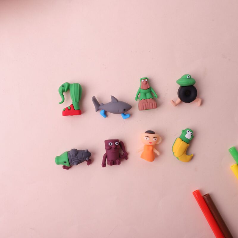 国境を越えた売れ筋の山海経ペンキャップクリエイティブゲルペンアクセサリーペン先木製スティックマンサメタンタン面白い|undefined