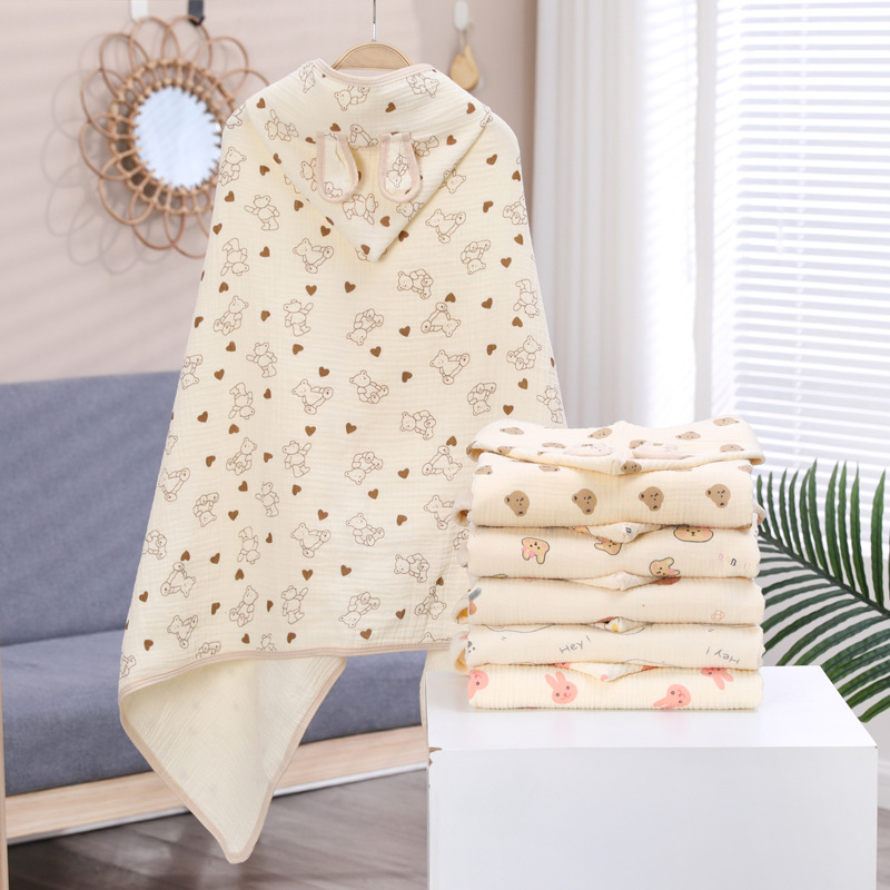 Children's cotton gauze bath towel