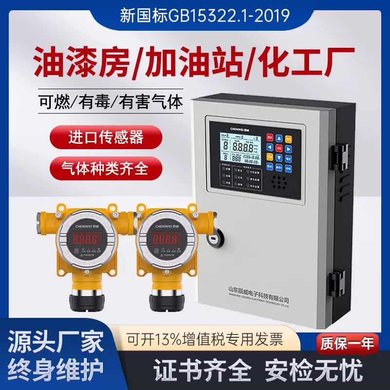 防爆可燃气体探测器煤气燃气泄露报警器氧气氨气一氧化碳检测仪