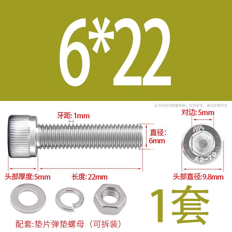 304 acero inoxidable hexagonal socket tuerca junta conjunto alargado cilindro cabeza taza perno tornillo