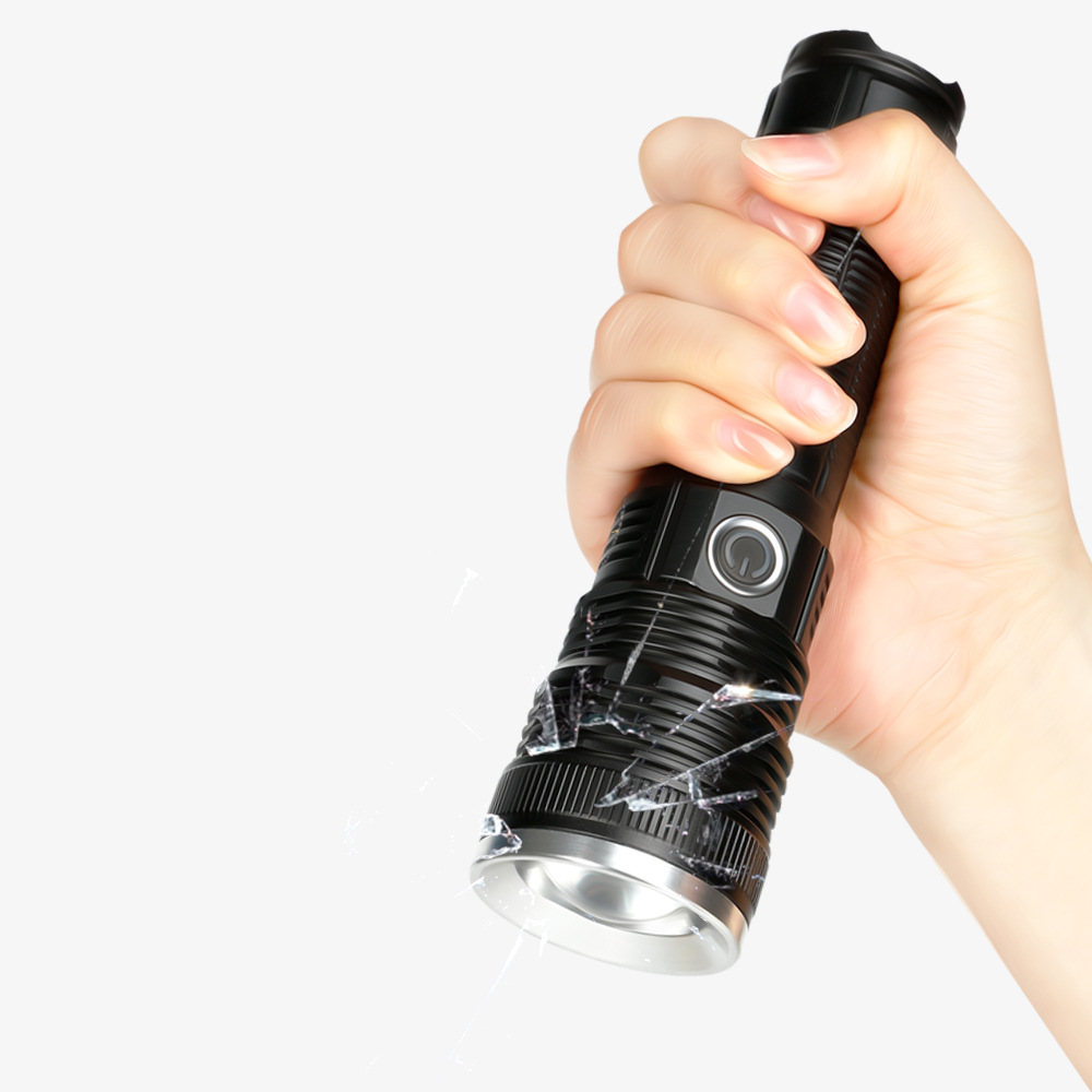 Cross-border USB recargable P50 linterna de iluminación de emergencia al aire libre linterna LED de luz fuerte linterna zoom