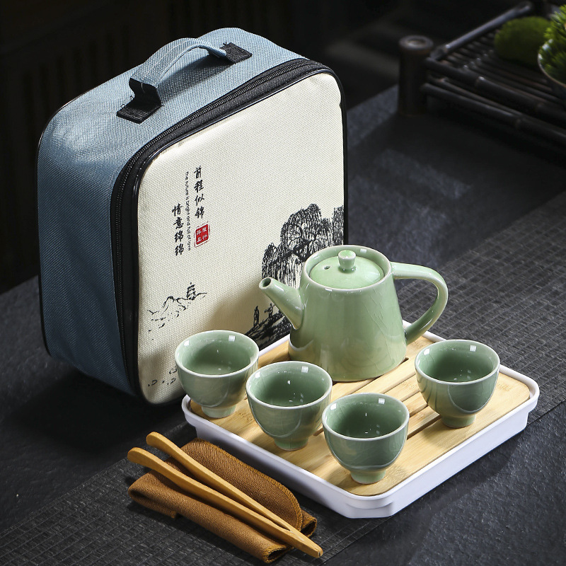 旅行茶道具哥窯汝窯セット卸売り茶皿家庭用結婚開業不動産のお土産はloを追加することができます。|undefined