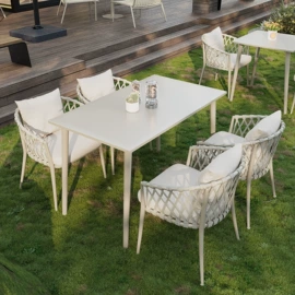 成套餐桌椅;卡座;户外金属桌椅