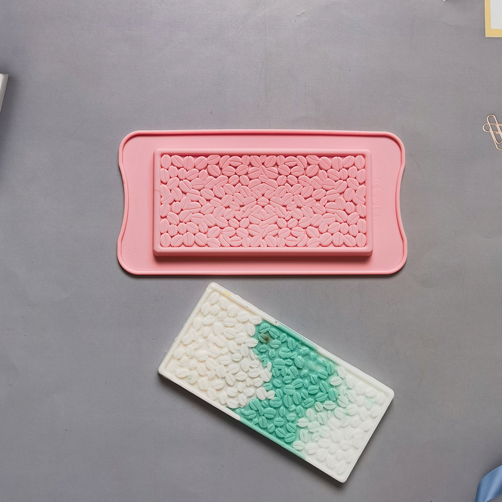 Granos de café chocolate 461 pastel molde de silicona gelatina torta molde de pan herramientas de horneado