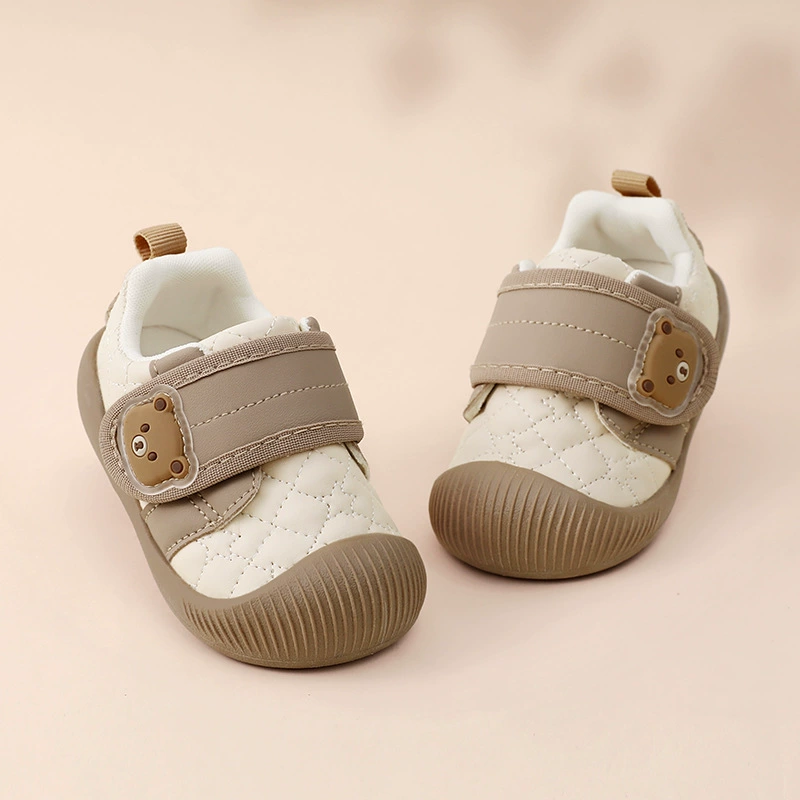 2024 весна и осень новая ходунка детская мягкая подошва нескользящая детская обувь 0-1-2 года мальчик дышащая обувь для девочек