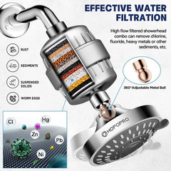 亚马逊跨境电商净水器水龙头家用热水器前置过滤器4寸顶喷花洒淋
