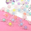 Acrylic matte beads, bracelet, accessory, flowered, wholesale