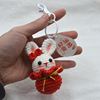 Knitted crochet, rabbit, pendant handmade, handle, woven wallet, the year of the Rabbit