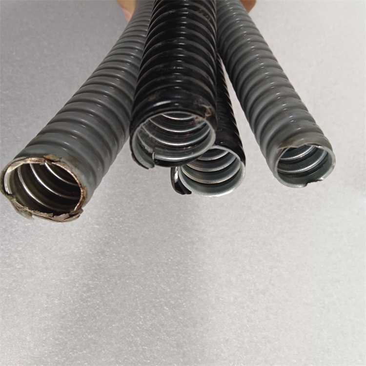 长盛丰源包塑金属软管生产 PVC披覆热镀锌蛇皮软管4分