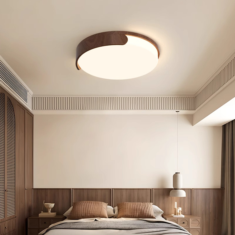 2025 nuevo estilo medieval crema de viento lámpara de sala de estar nubes de protección de ojos lámpara de techo de viento silencioso dormitorio Zhongshan lámparas toda la casa