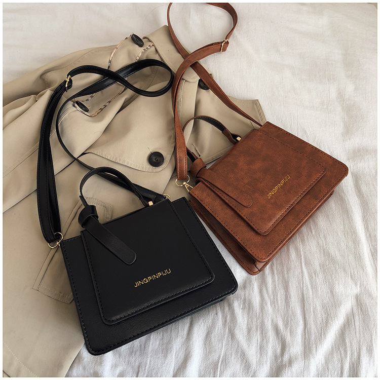 513g Weight Synthetic Leather Lining Material Magnetic Buckle Closure Type Single Shoulder Strap Strap Type Women's Medium Genuine Leather Solid Color Classic Style Magnetic Buckle Handbag
